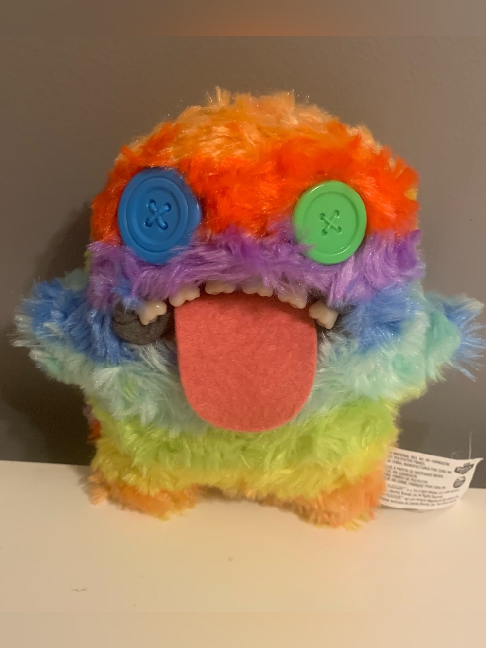 Rainbow Fuggler Funny Ugly Monster Plush No box